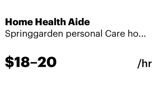 Home Health Aide
