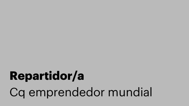 Repartidor/a