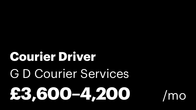 Courier Driver