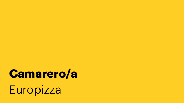 Camarero/a