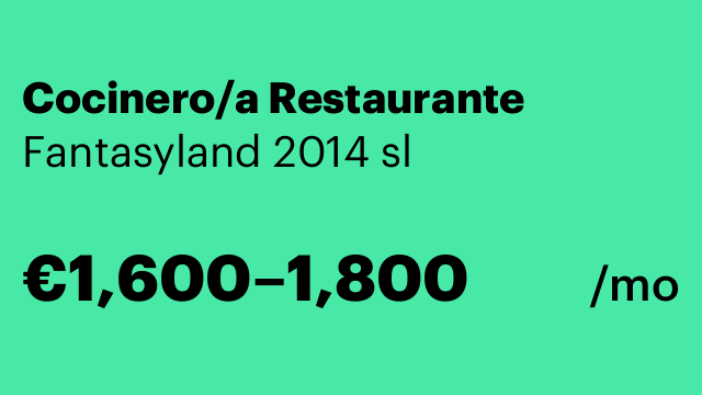 Cocinero/a Restaurante