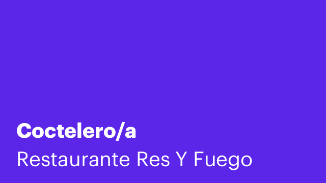 Coctelero/a