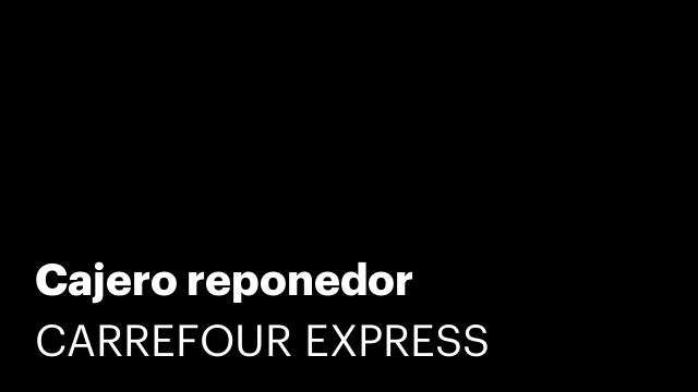 Cajero reponedor