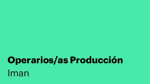 Operarios/as Producción