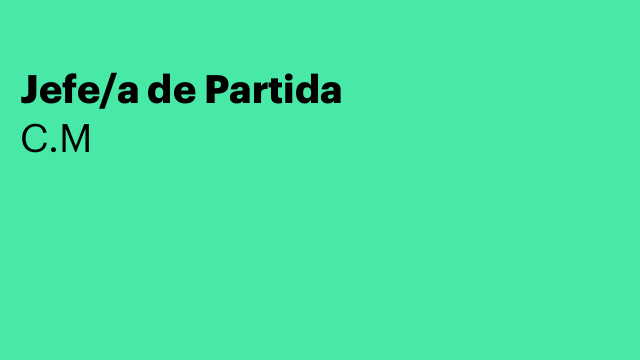 Jefe/a de Partida