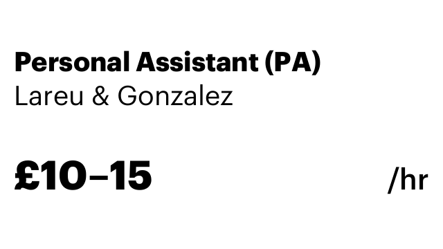 Personal Assistant (PA)