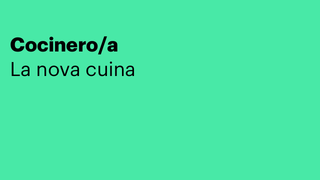 Cocinero/a