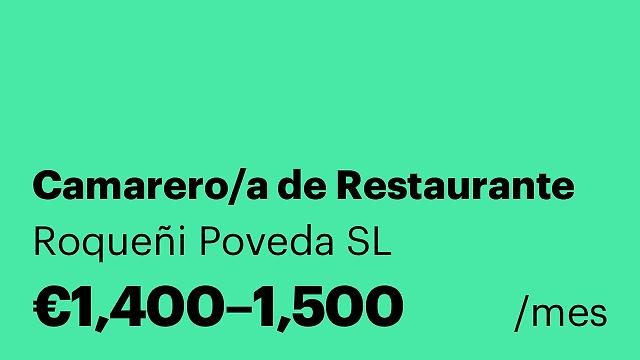 Camarero/a de Restaurante