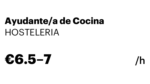 Ayudante/a de Cocina
