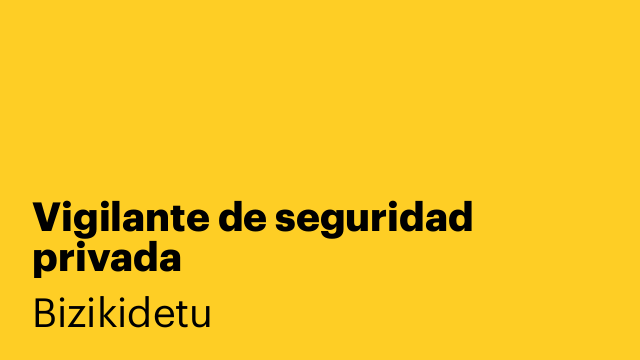 Vigilante de seguridad privada