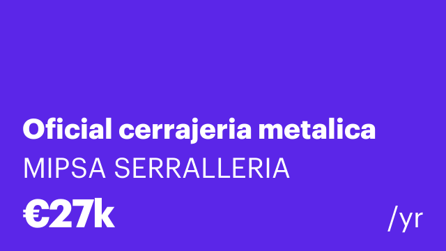 Oficial cerrajeria metalica