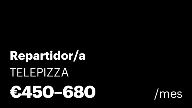 Repartidor/a