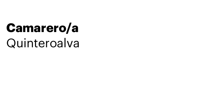Camarero/a