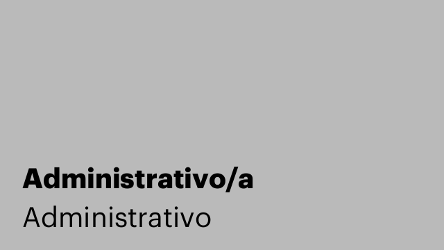 Administrativo/a