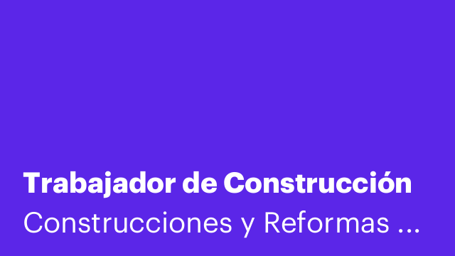 Trabajador de Construcción