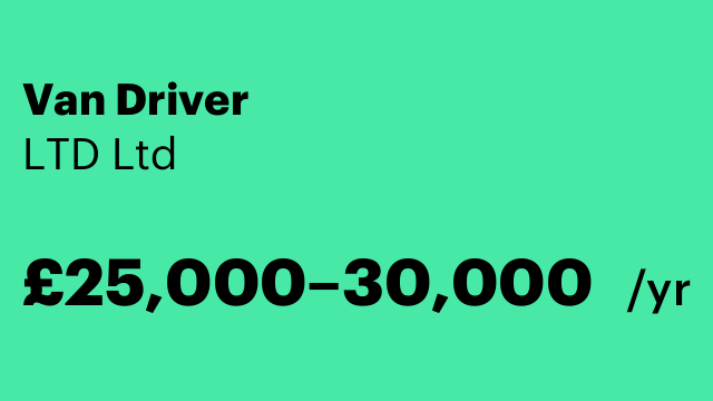 Van Driver