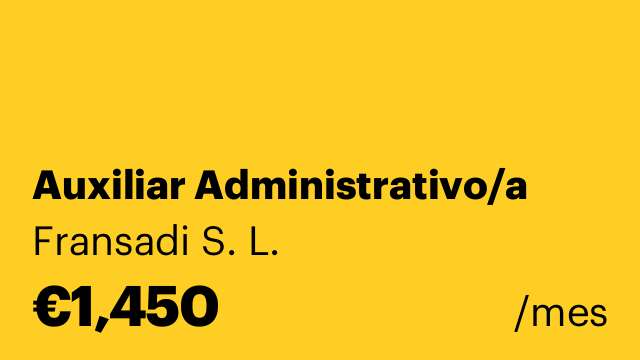 Auxiliar Administrativo/a