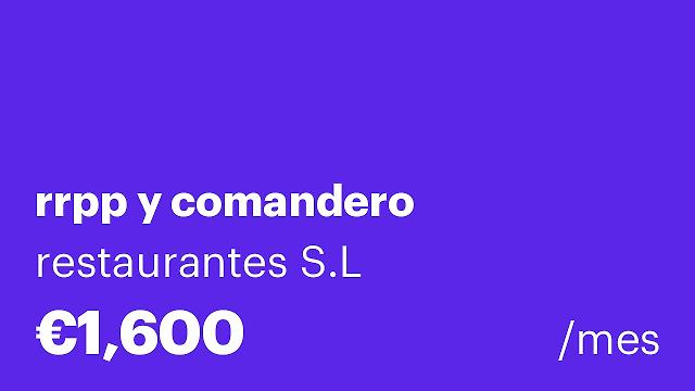 rrpp y comandero