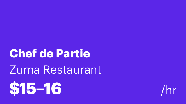 Chef de Partie
