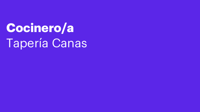 Cocinero/a