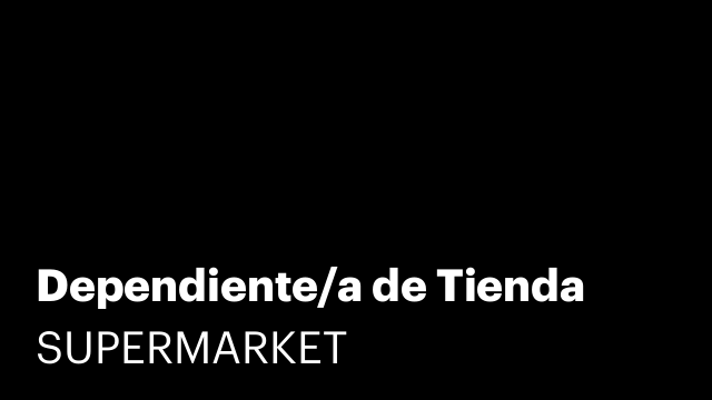 Dependiente/a de Tienda