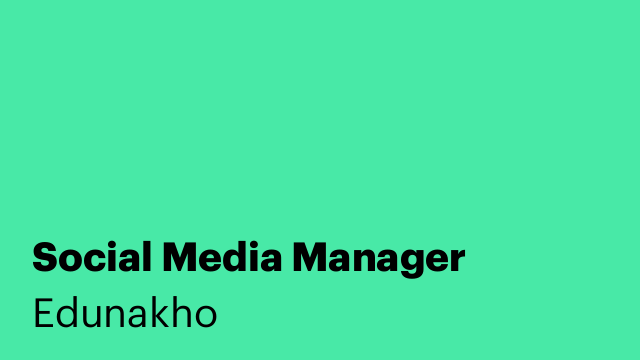 Social Media Manager
