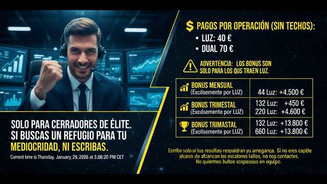 SOLO COMERCIALES DE ELITE