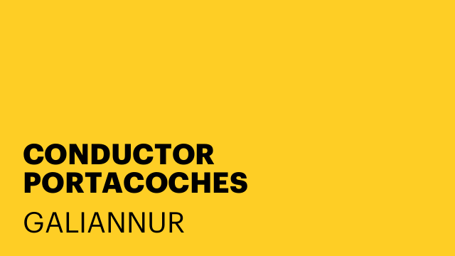 CONDUCTOR PORTACOCHES