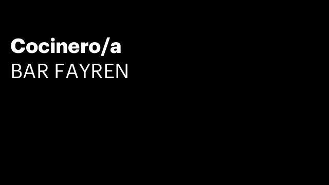 Cocinero/a