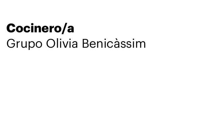 Cocinero/a