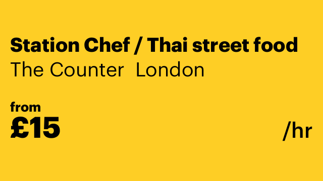 Station Chef / Thai street food
