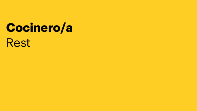 Cocinero/a