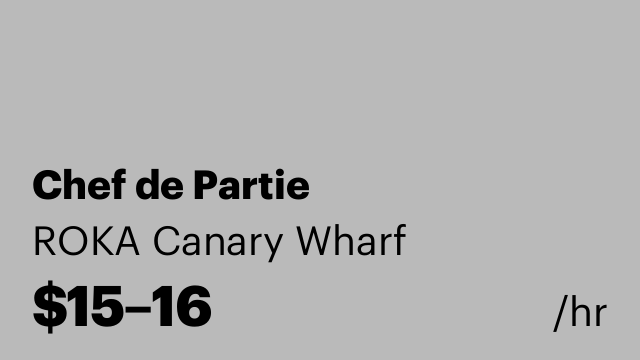 Chef de Partie