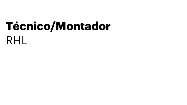 Técnico/Montador