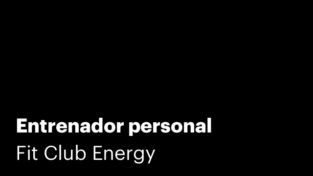 Entrenador personal