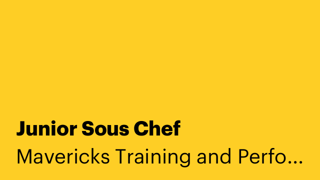 Junior Sous Chef
