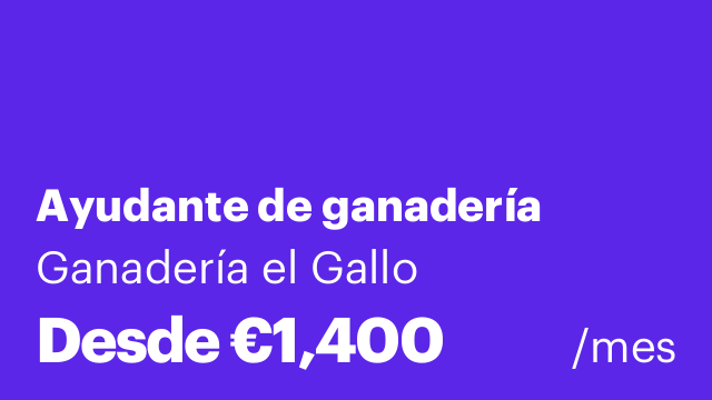 Ayudante de ganadería