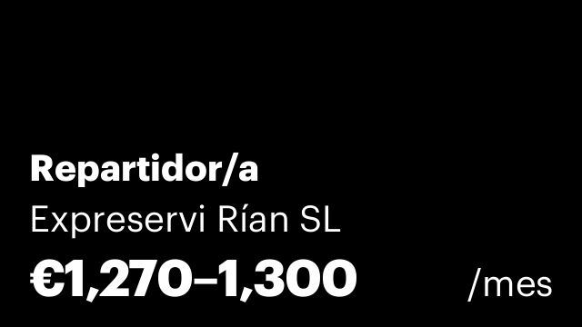 Repartidor/a
