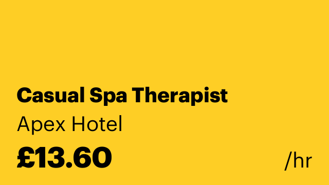 Casual Spa Therapist