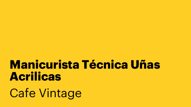 Manicurista Técnica Uñas Acrilicas