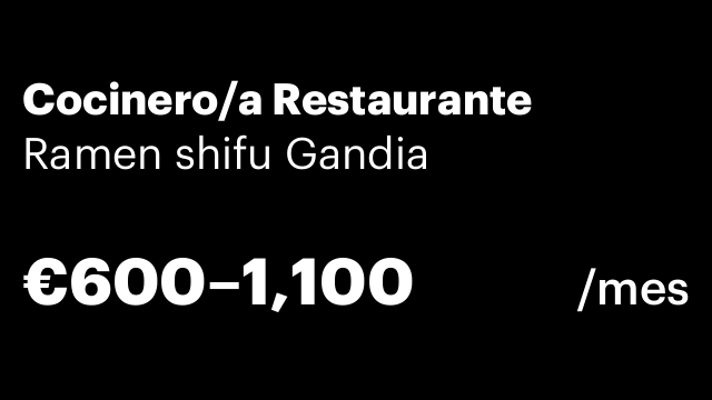 Cocinero/a Restaurante