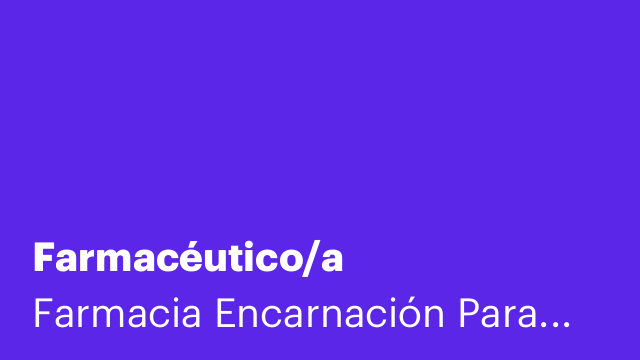 Farmacéutico/a
