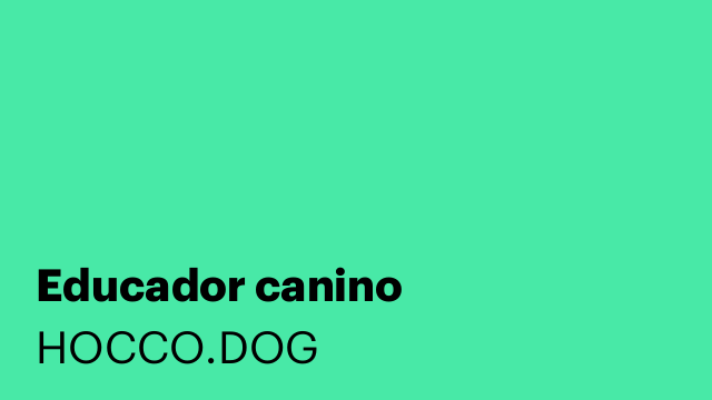 Educador canino