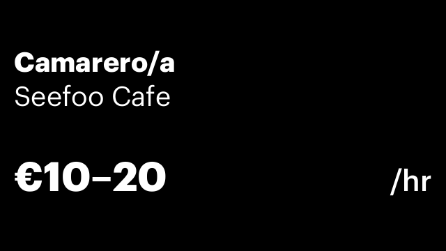 Camarero/a