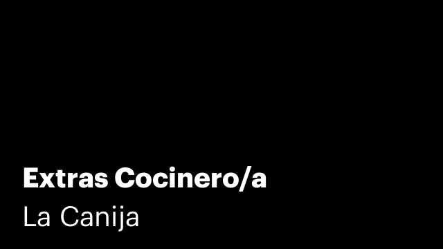 Extras Cocinero/a