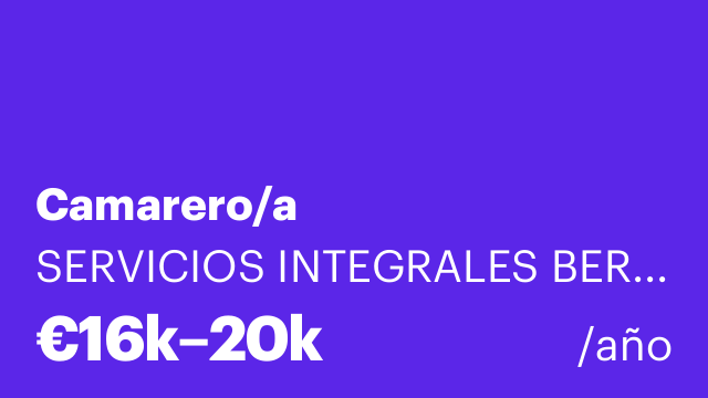 Camarero/a