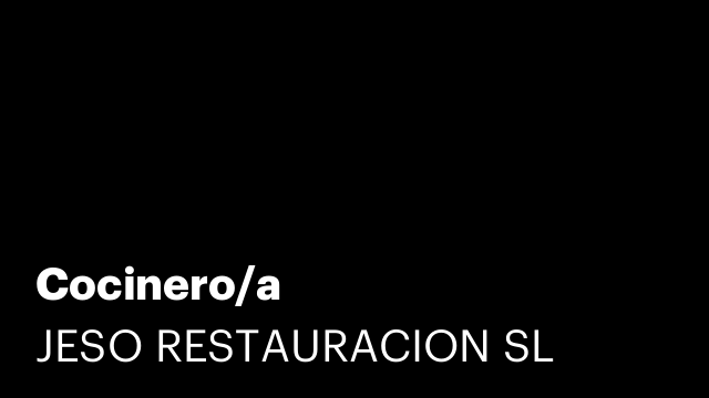 Cocinero/a