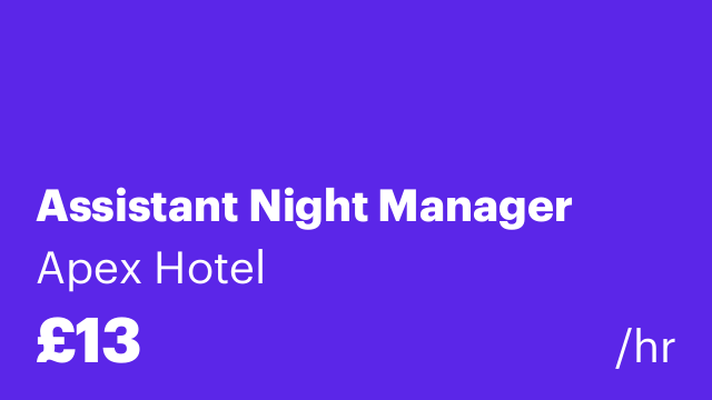 Assistant Night Manager