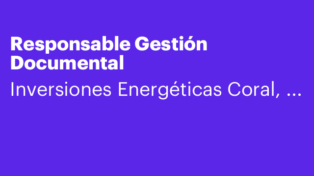 Responsable Gestión Documental
