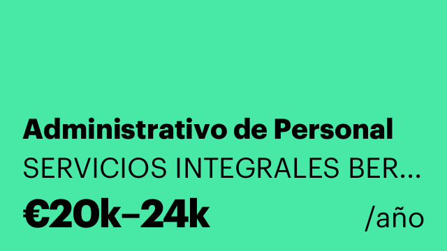 Administrativo de Personal